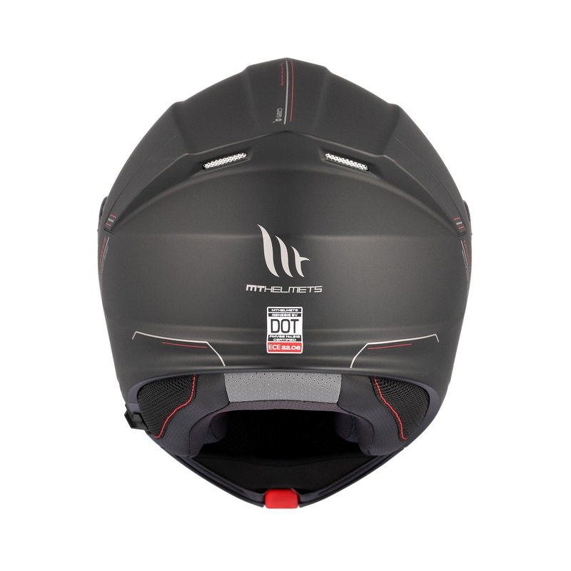 Casco de moto abatible MT Genesis SV Solid A1 negro mate
