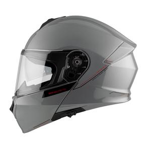 MT Genesis SV Solid A12 casco de moto gris brillante