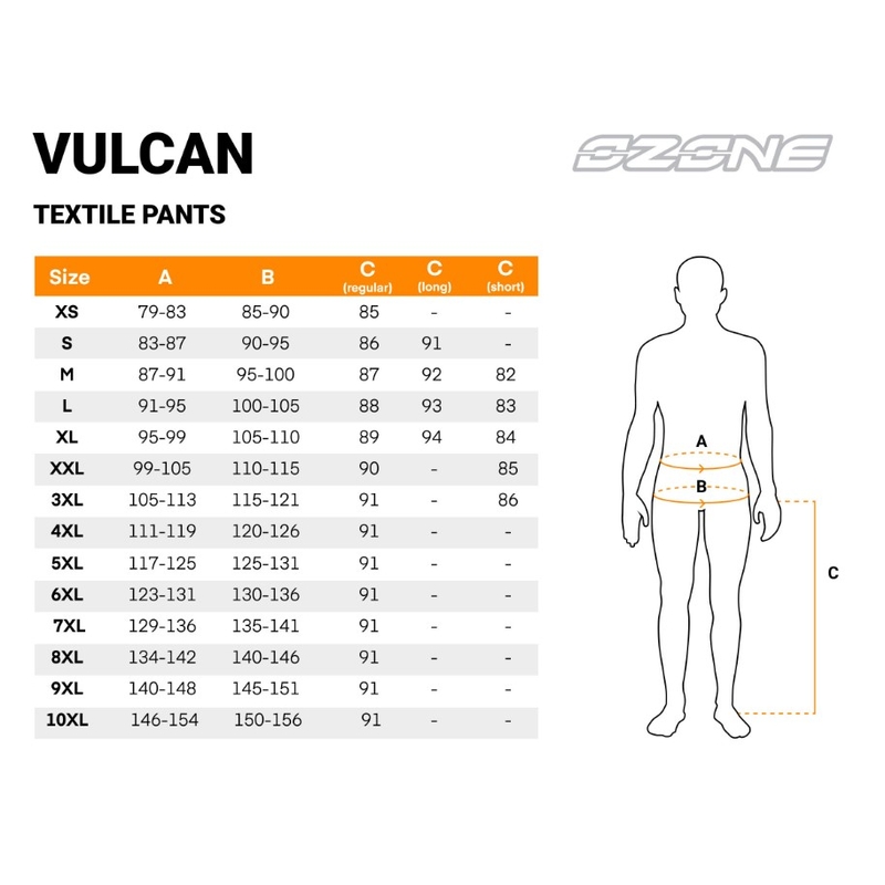 Pantalón largo de moto Ozone Vulcan Negro