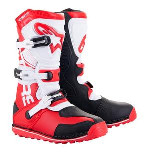 Botas de moto Alpinestars Tech Trial blanco-rojo-negro
