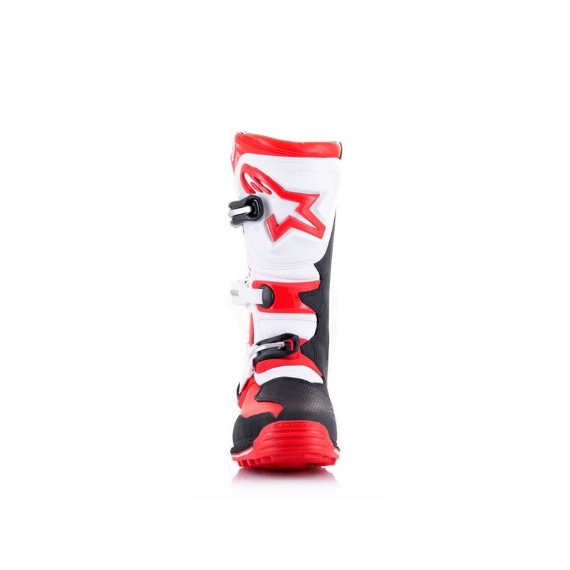 Botas de moto Alpinestars Tech Trial blanco-rojo-negro