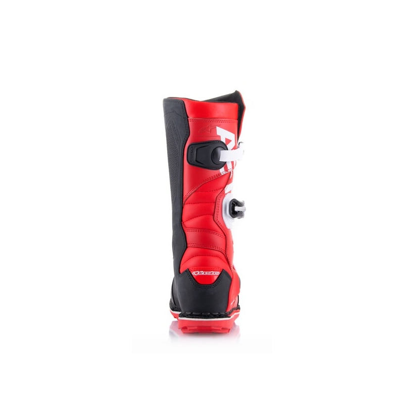 Botas de moto Alpinestars Tech Trial blanco-rojo-negro