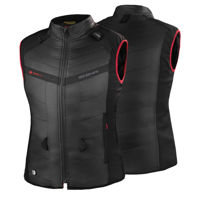 Chaleco Shima Powerheat Negro-Rojo, Mujer