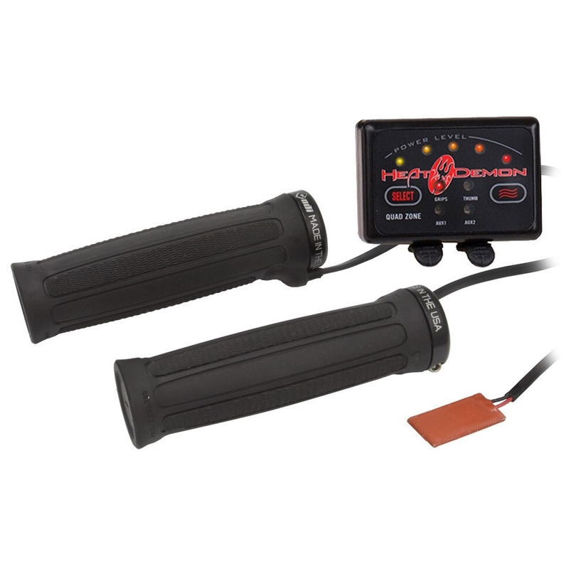 Puños calefactables SYMTEC ATV Clamp On Quad Zone negro