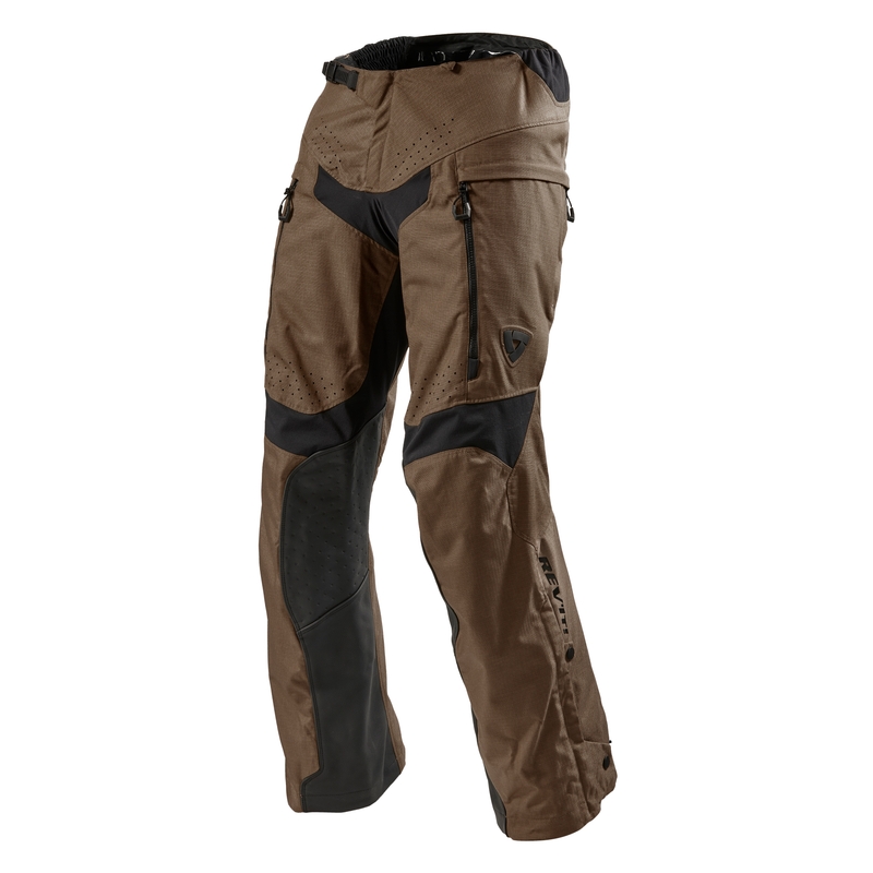 Revit Continent pantalón moto marrón corto
