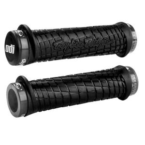 Puños ODI TROY LEE DESIGNS SIGNATURE ATV LOCK-ON gris-negro