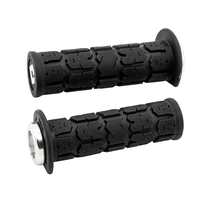 Puños ODI ROGUE ATV LOCK-ON V2.1 125mm negro-plata
