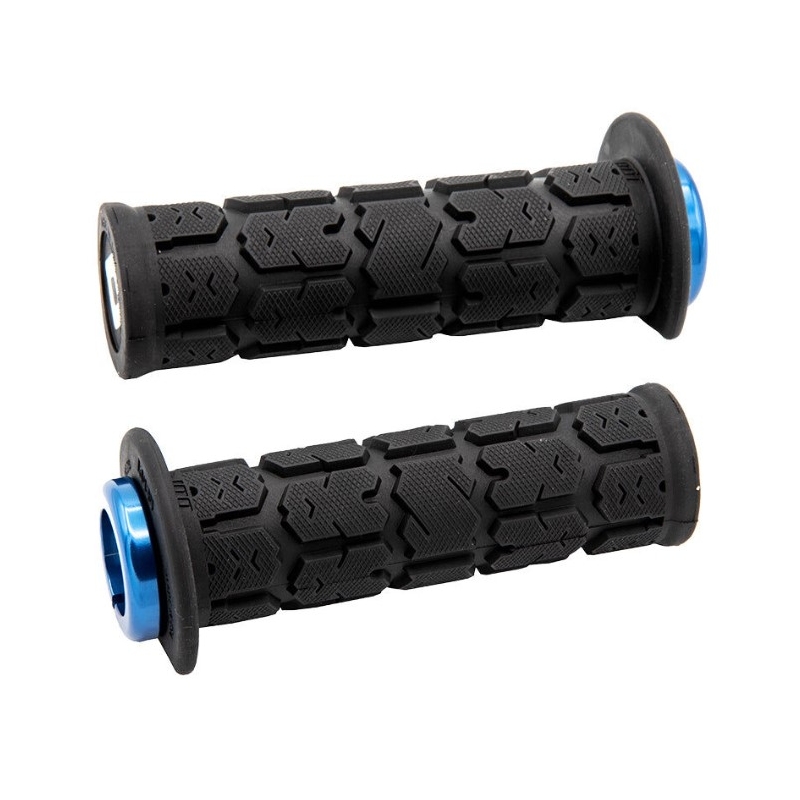Puños ODI ROGUE ATV LOCK-ON V2.1 125mm negro-azul