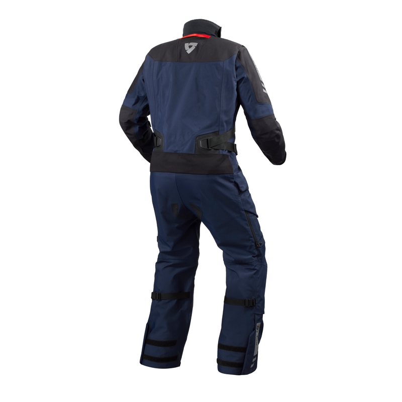 Traje de moto de una pieza Revit Paramount GTX azul oscuro extendido