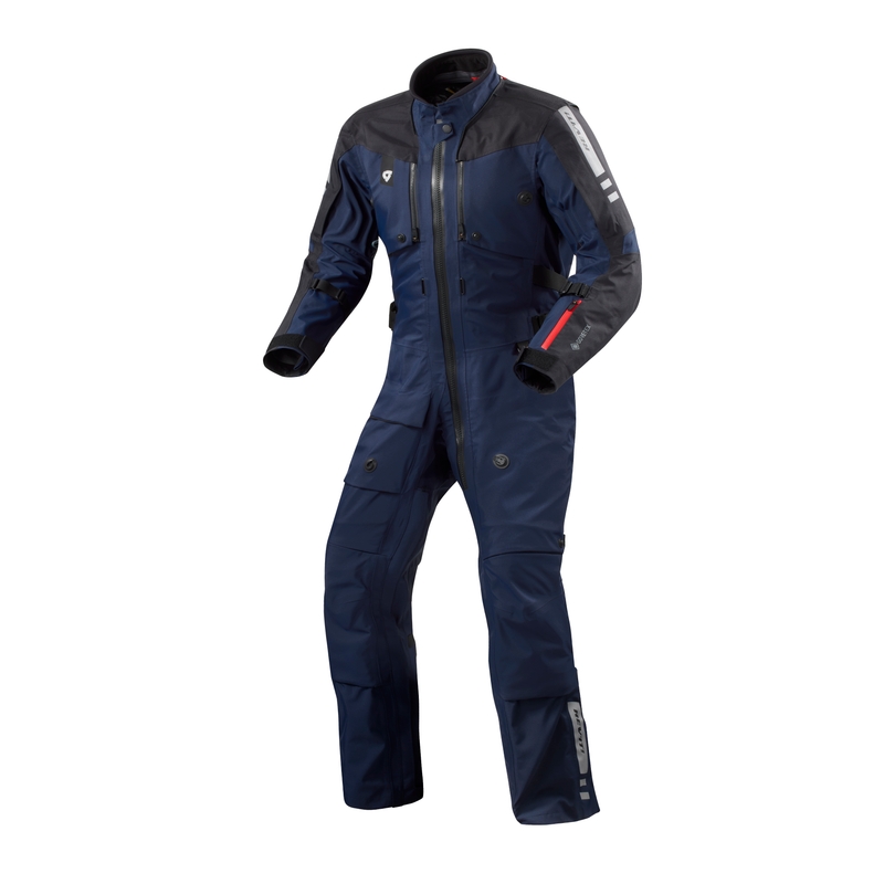 Traje de moto de una pieza Revit Paramount GTX azul oscuro corto