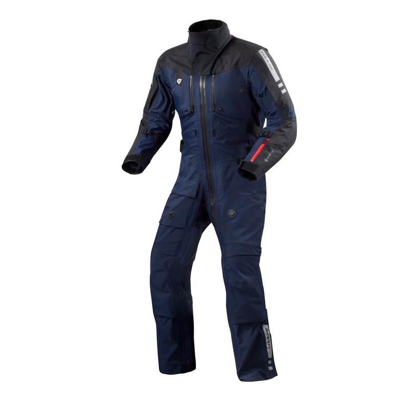 Traje de moto de una pieza Revit Paramount GTX azul oscuro corto