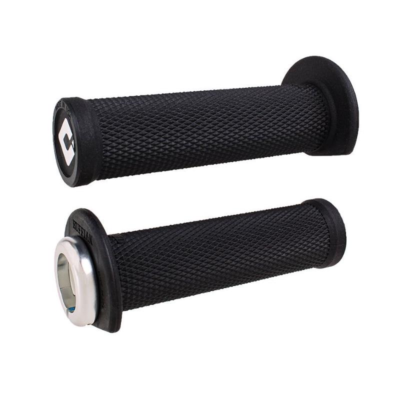 Puños ODI RUFFIAN ATV LOCK-ON V2.1 125mm negro-plata