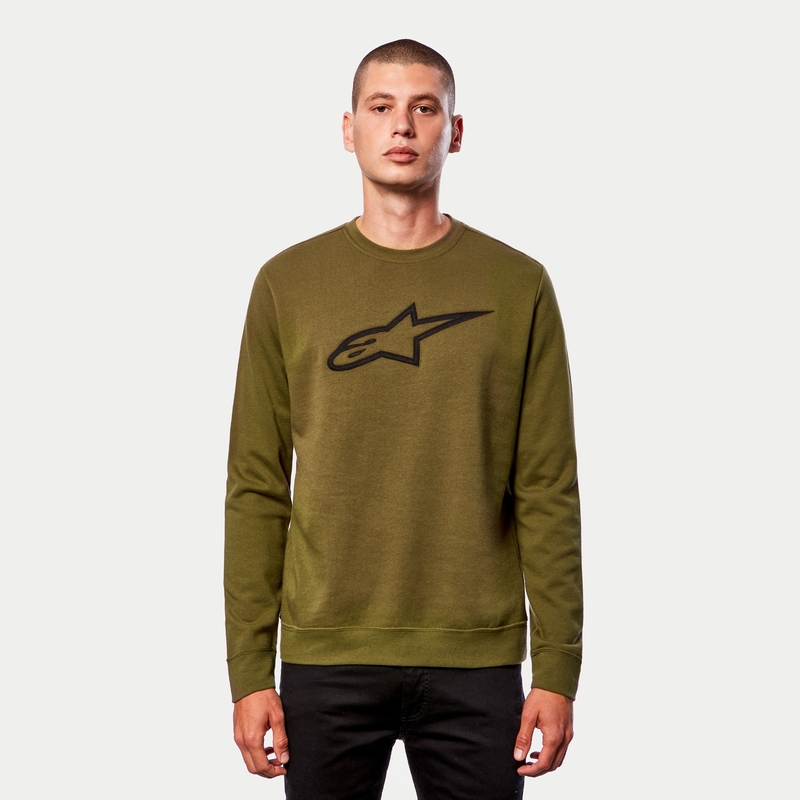Vellón Alpinestars Ageless Crew Verde y Negro