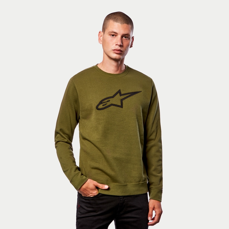 Vellón Alpinestars Ageless Crew Verde y Negro