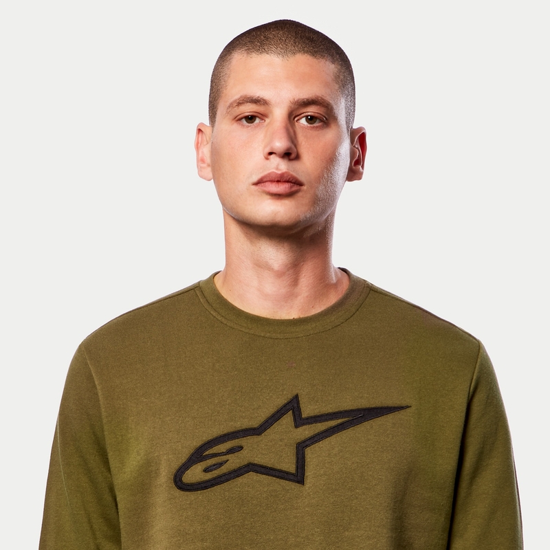 Vellón Alpinestars Ageless Crew Verde y Negro