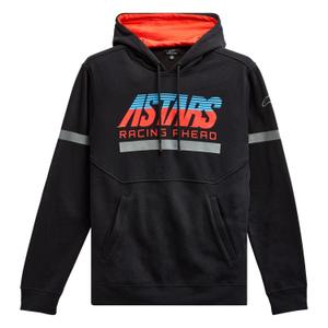Sudadera con capucha Alpinestars Club negro-rojo-azul-gris