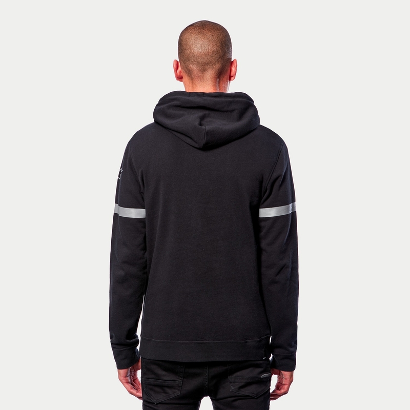 Sudadera con capucha Alpinestars Club negro-rojo-azul-gris