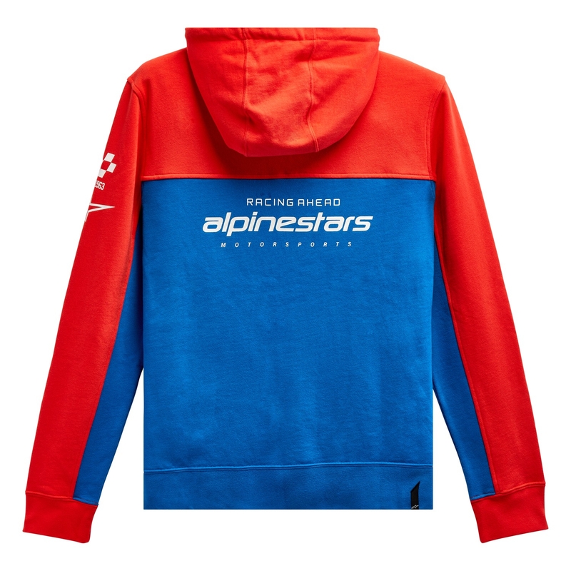 Alpinestars H Block Hoodie rojo fluo-azul claro