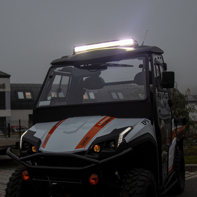 BARRA DE LUZ LED SHARK 30", CURVA, 180W, R 810 MM - 5D