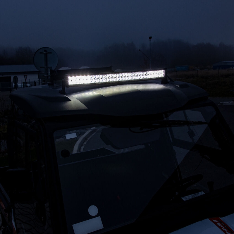 BARRA DE LUZ LED SHARK 30", CURVA, 180W, R 810 MM - 5D