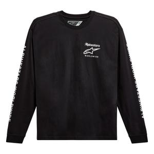Camiseta Alpinestars Authenticated Tee negra y blanca