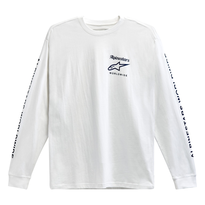 Camiseta Alpinestars Authenticated Tee blanca y negra