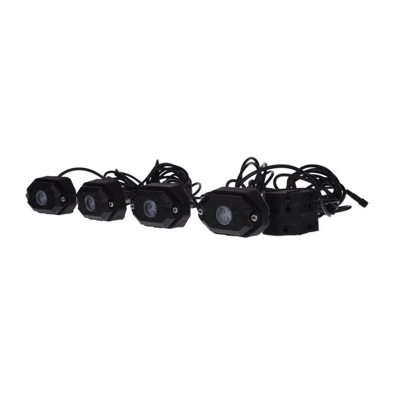 SHARK LED LIGHT, RGB, MULTICOLOR, CONTROL BLUETOOTH, JUEGO DE 4 UNIDADES