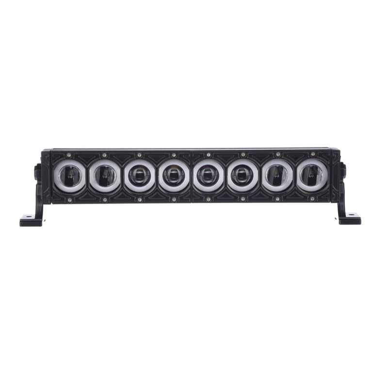 Rampa de luces LED BARRA DE LUZ LED SHARK 17" CON ANILLO HALO, LED CREE, 80W