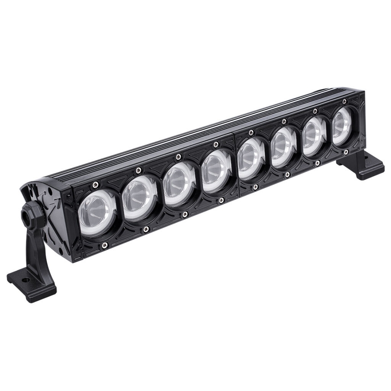 Rampa de luces LED BARRA DE LUZ LED SHARK 17" CON ANILLO HALO, LED CREE, 80W