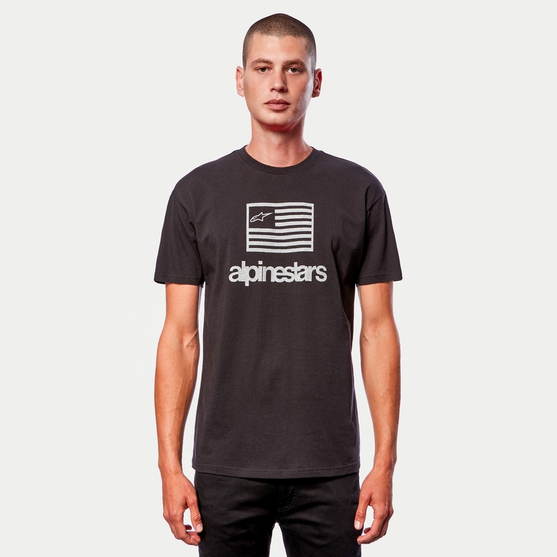 Alpinestars Flag Tee blanco y negro
