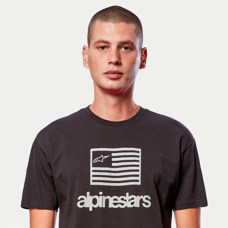 Alpinestars Flag Tee blanco y negro