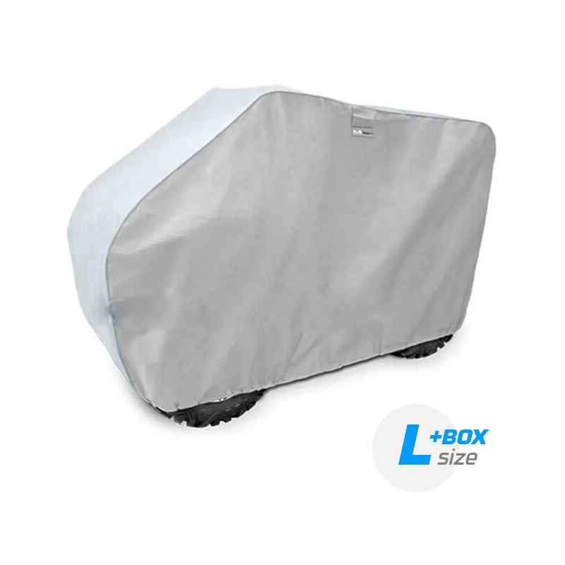Lona para ATV biplaza largo con caja plata L