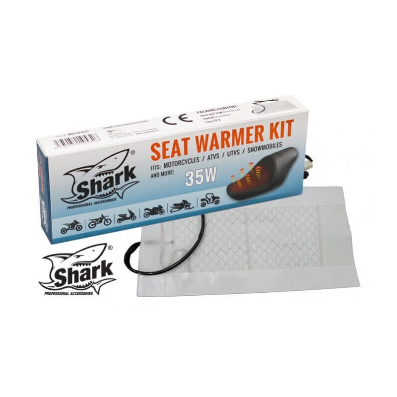 Calefactor de asiento eléctrico universal SHARK 12V, 35 WATT