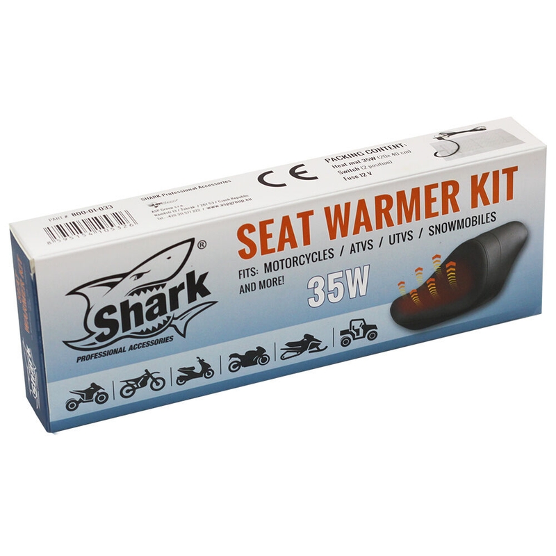 Calefactor de asiento eléctrico universal SHARK 12V, 35 WATT