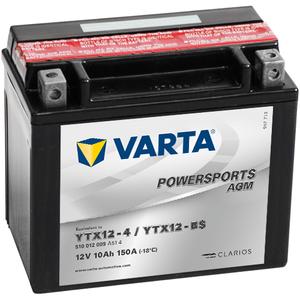 Batería sin mantenimiento VARTA 12V/10AH-MOTO LF (YTX12-4/YTX12-BS)