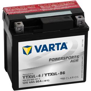Batería sin mantenimiento VARTA YTX5L-4/YTX5L-BS 12V/4Ah