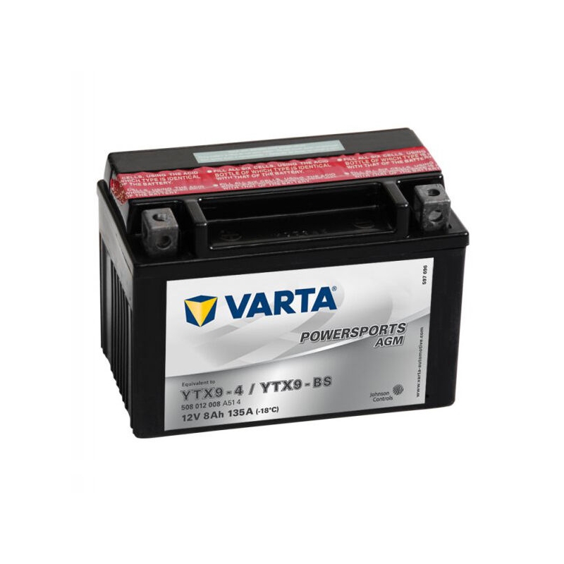 Batería sin mantenimiento VARTA MOTO LF YTX9-4/YTX9-BS 12V/8AH