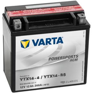 Batería sin mantenimiento VARTA YTX14-4/YTX14-BS 12V/12Ah