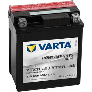 Batería sin mantenimiento VARTA YTX7L-A/YTX7L-BS 12V/6Ah