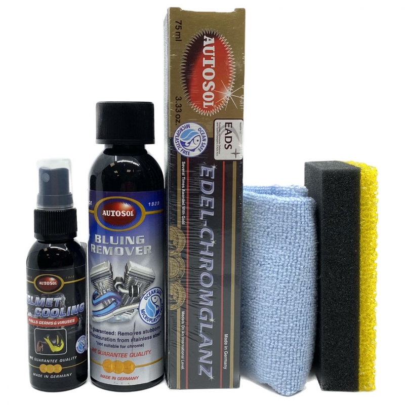 Set de regalo Autosol para tubos de escape de motocicletas