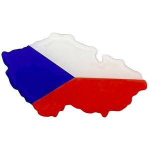 Mapa adhesivo 3D de la República Checa
