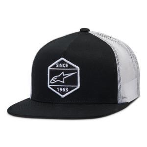Gorra Alpinestars Bolt Trucker negra y blanca