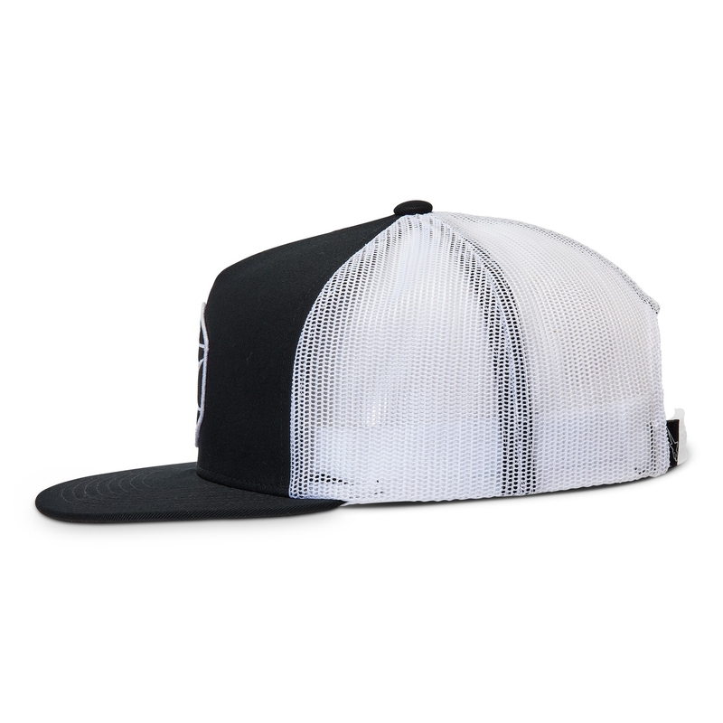 Gorra Alpinestars Bolt Trucker negra y blanca