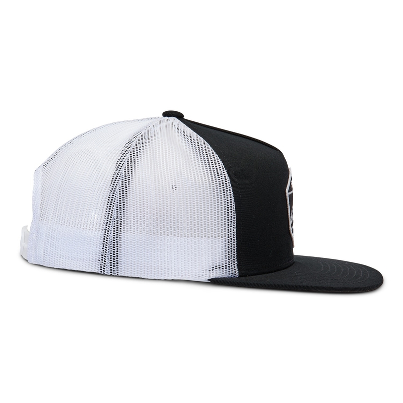 Gorra Alpinestars Bolt Trucker negra y blanca