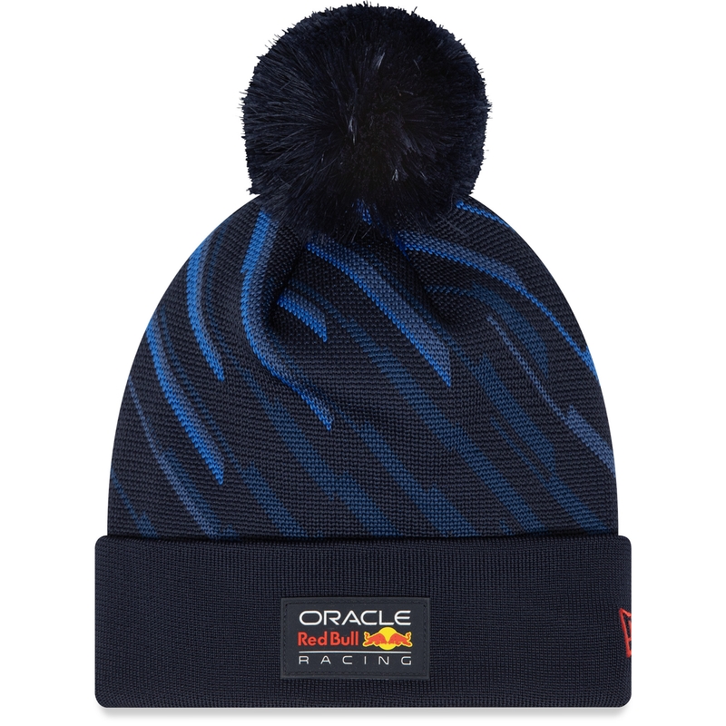Gorra con pompón Red Bull Racing F1 azul