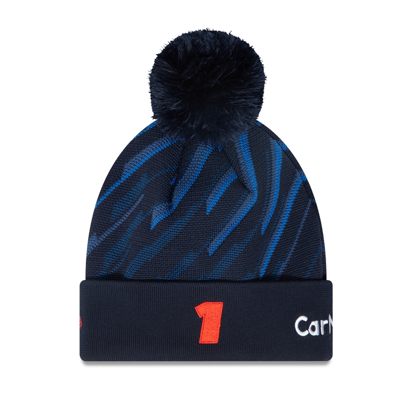 Gorra con pompón Red Bull Racing F1 Max Verstappen azul