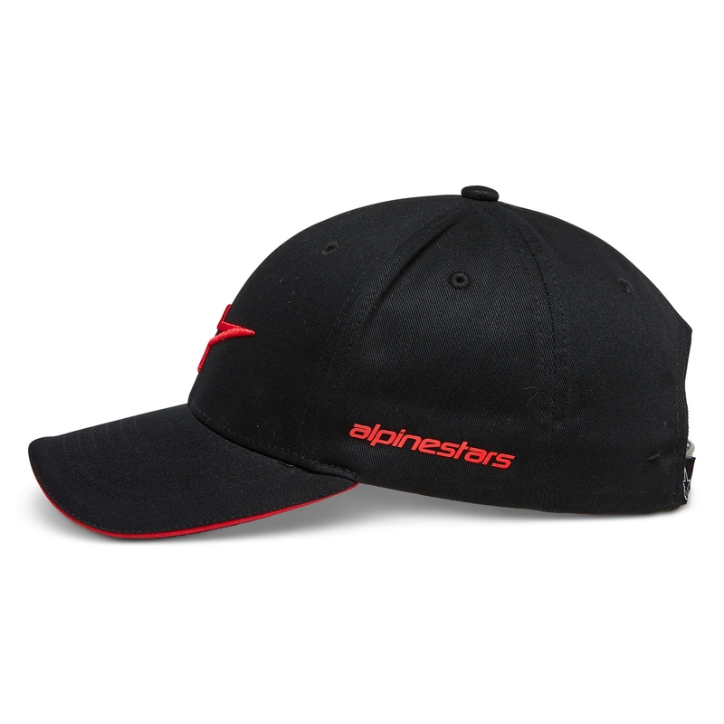 Gorra Alpinestars Rostrum negra y roja