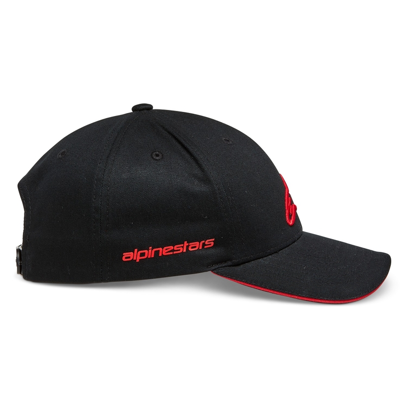 Gorra Alpinestars Rostrum negra y roja
