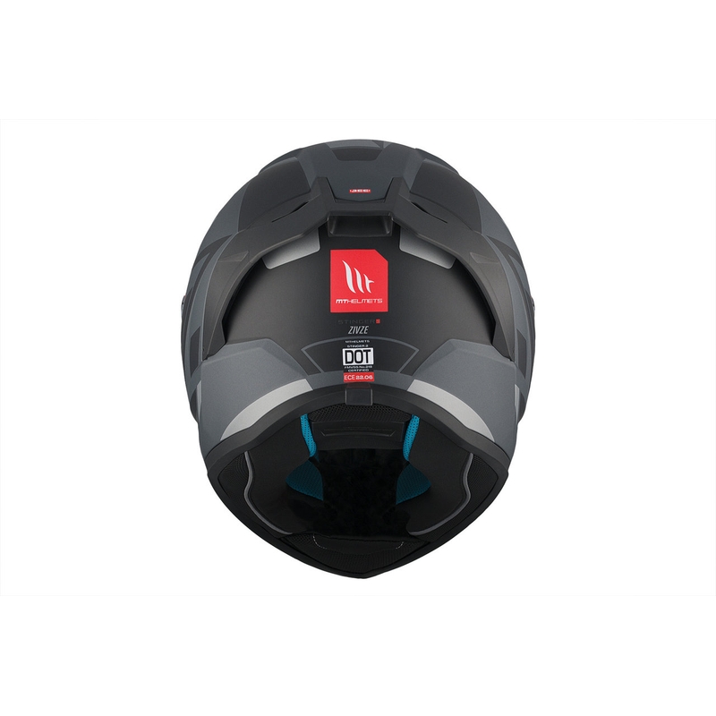 MT Stinger 2 Solid Zivze Negro-Gris Mate Casco Integral de Motocicleta liquidación