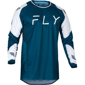 Maillot motocross FLY Racing Evolution DST 2024 azul y blanco liquidación